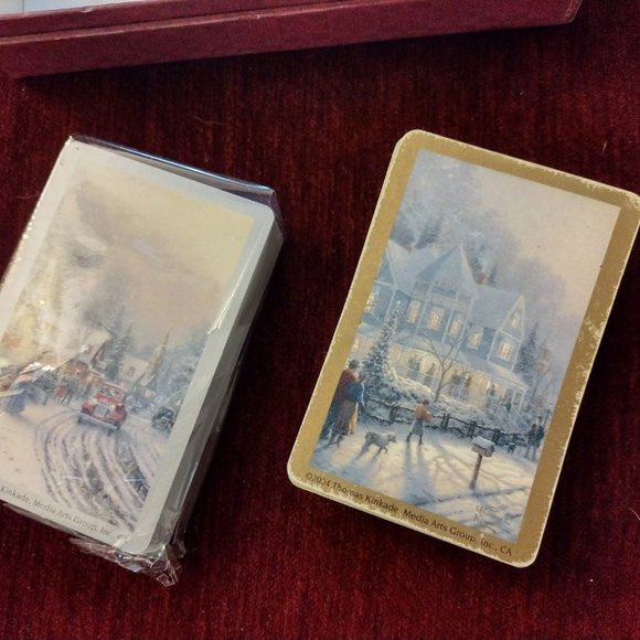 Kinkade  Playing Card 2 Deck Set VINTAGE - Picture 6 of 6